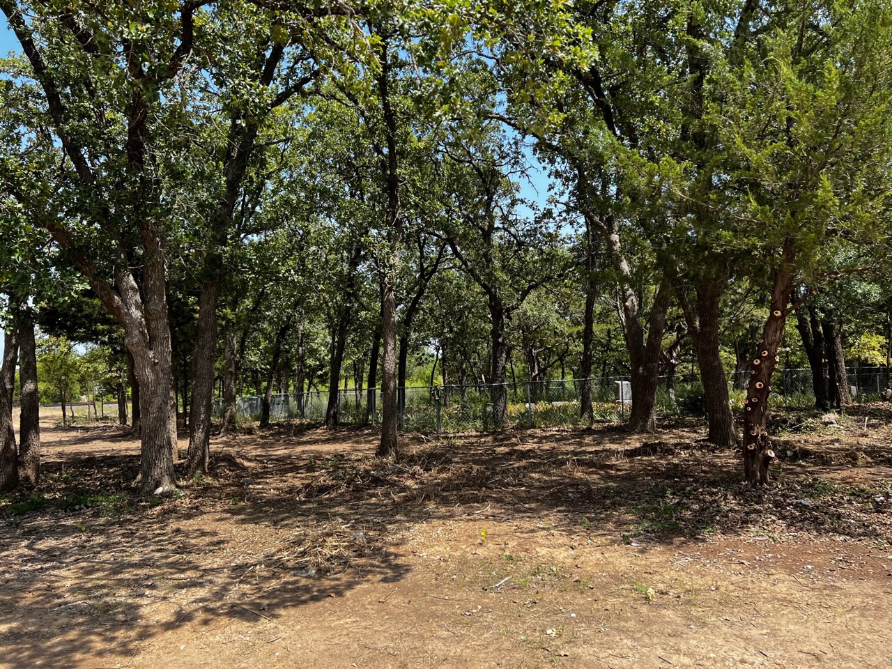You can see the cemetery