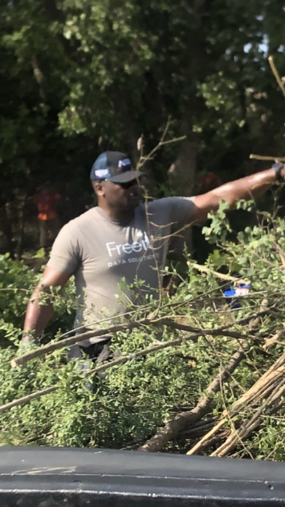 Mayor doing his part.