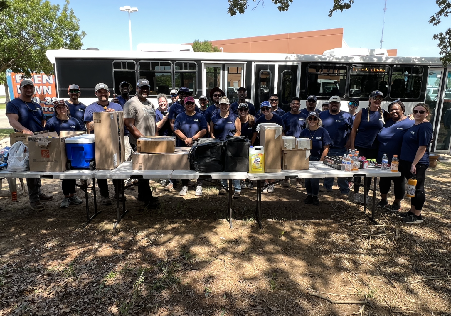 Items donated by United Rental to the homeless shelter